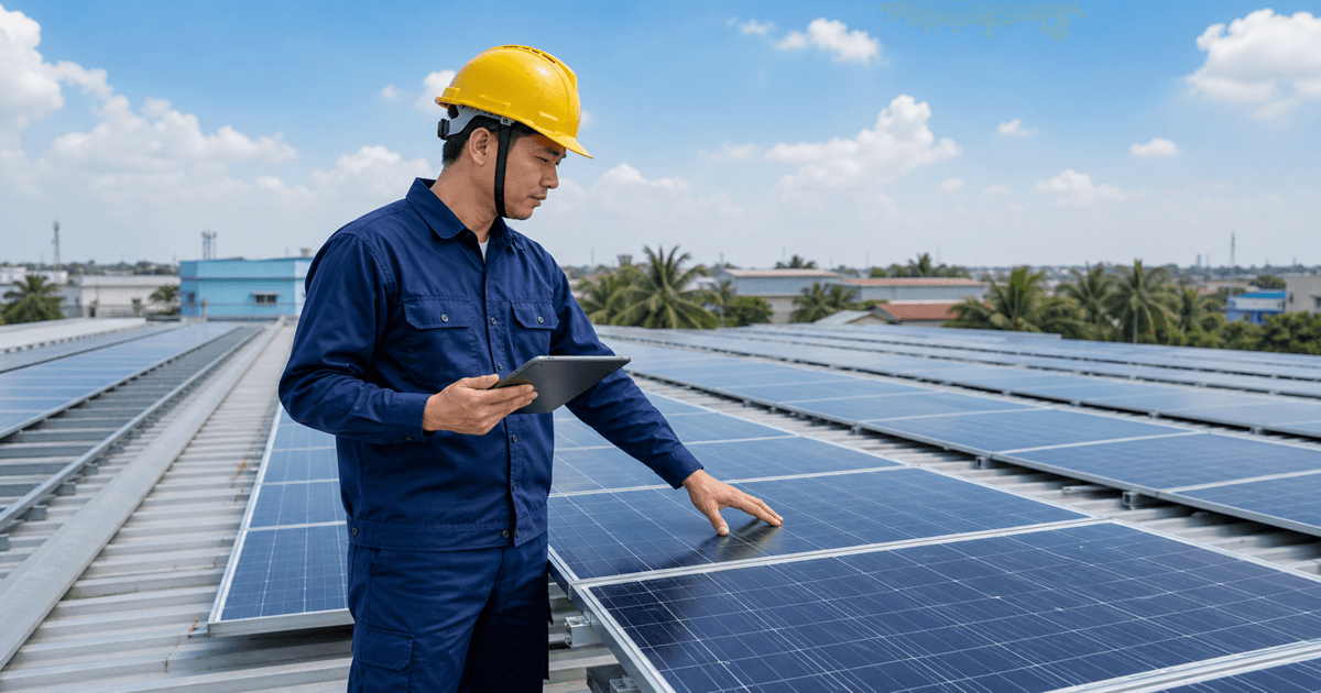 Tính hệ thống điện mặt trời áp mái cho nhà xưởng: Chi phí và thời gian hoàn vốn