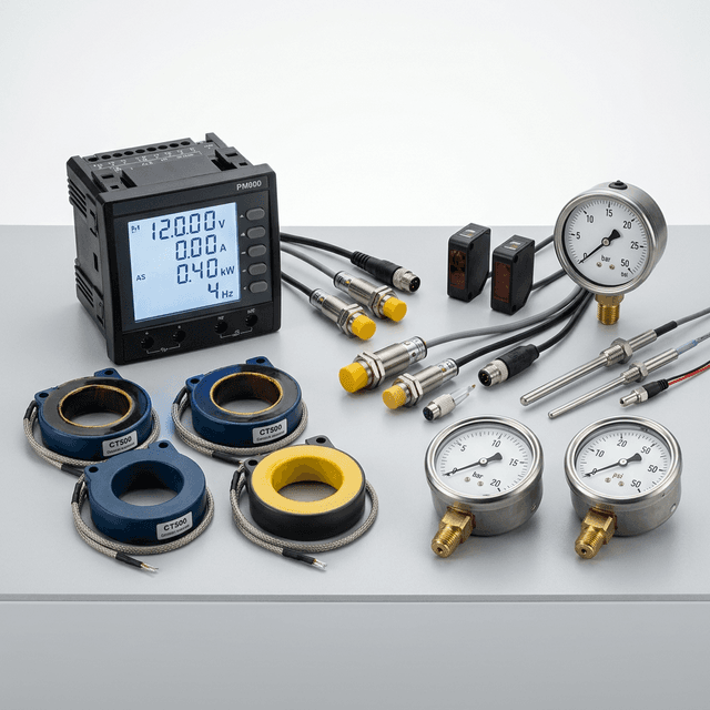 Thiết bị đo lường cảm biến công nghiệp - CT, đồng hồ, sensor