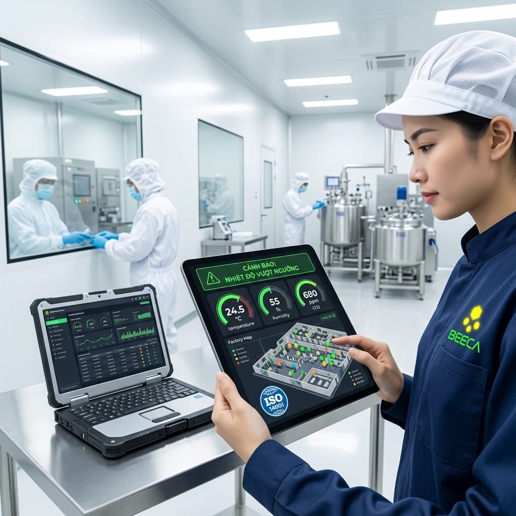 Hệ thống giám sát môi trường nhà máy