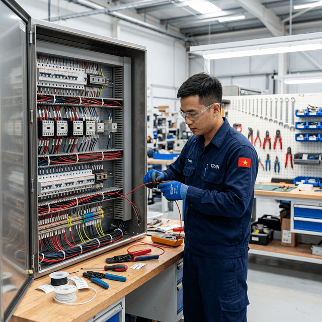 Thi công tủ điện