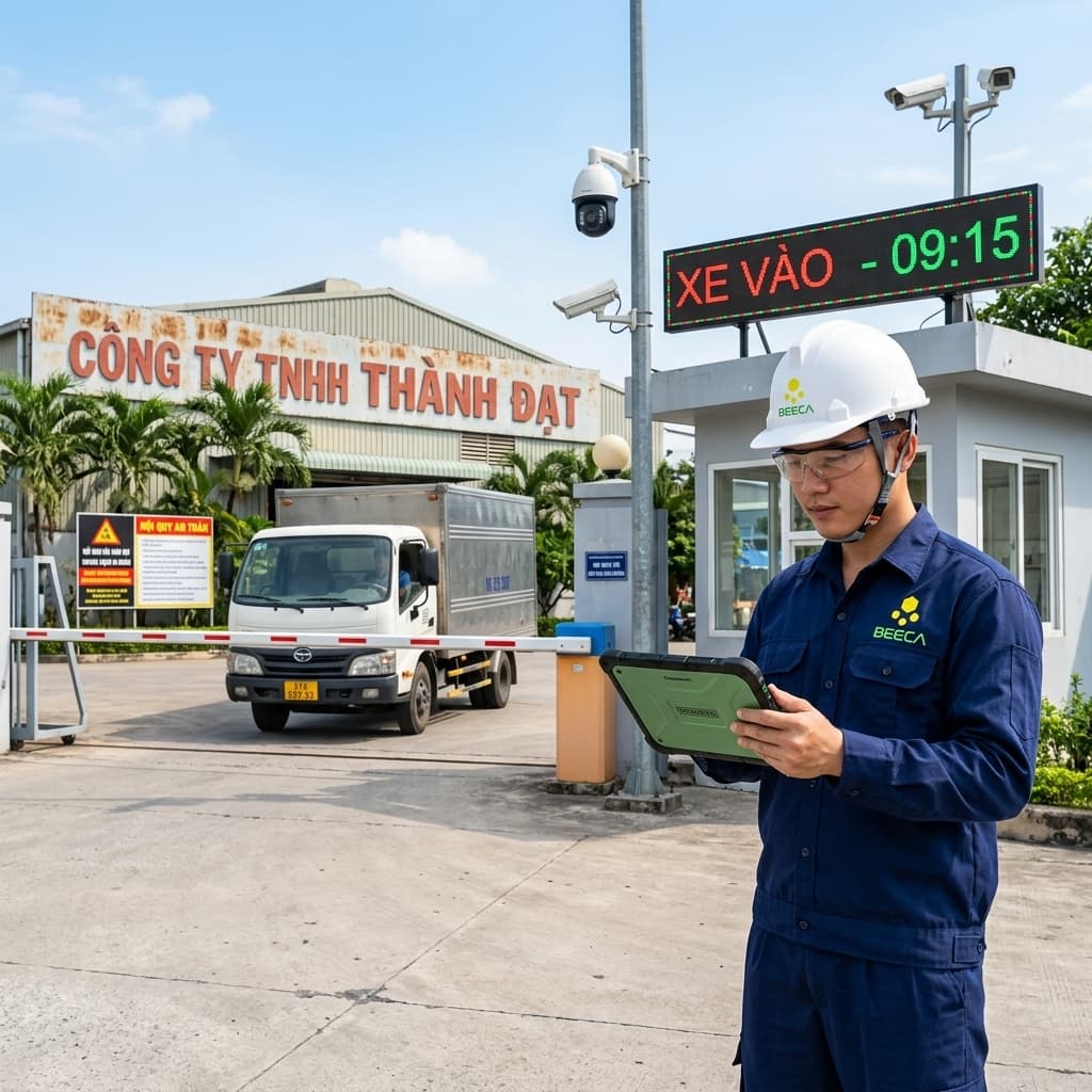 Hệ thống quản lý xe và người ra vào nhà máy