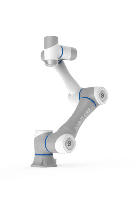 Robot cộng tác Dobot CR5 - cánh tay 6 trục màu trắng xanh