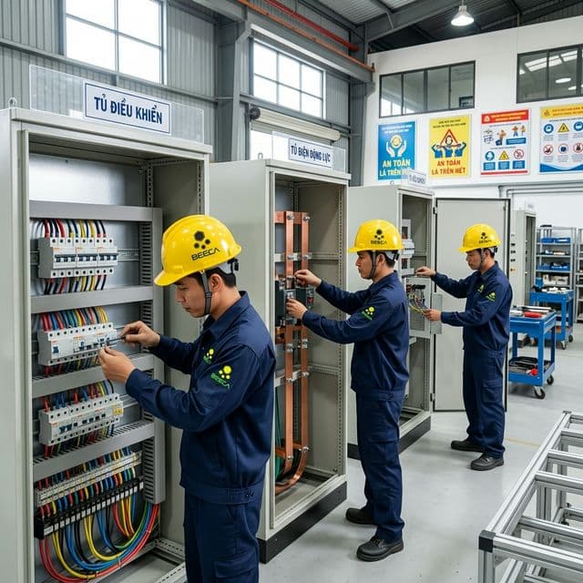 Tủ điện công nghiệp BeeCa sản xuất tại Huế
