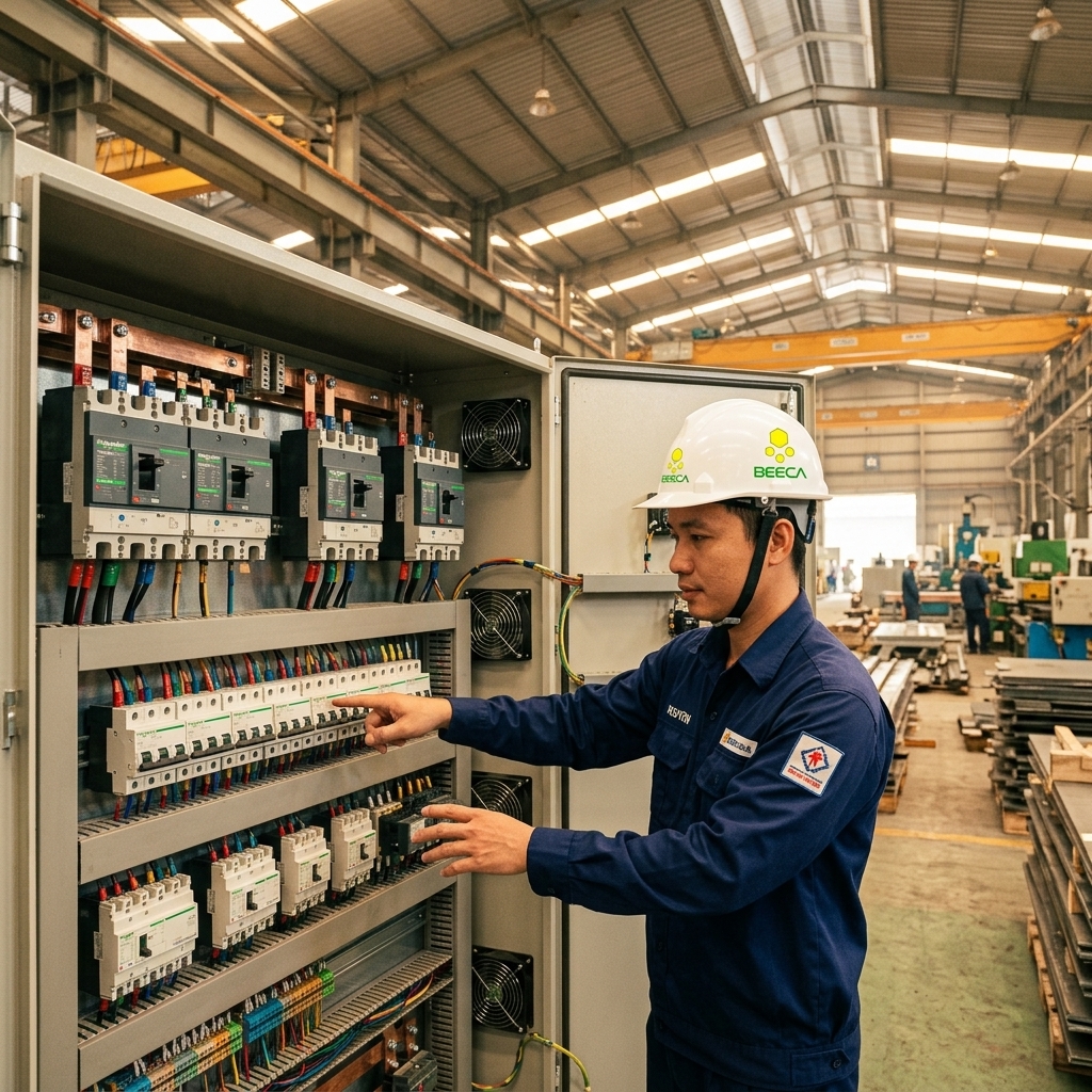 Cách chọn MCCB đúng dòng cắt cho tủ điện nhà xưởng