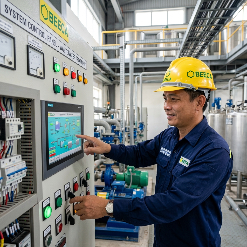 Giải pháp lập trình PLC & SCADA hệ thống xử lý nước thải tại Thành phố Huế