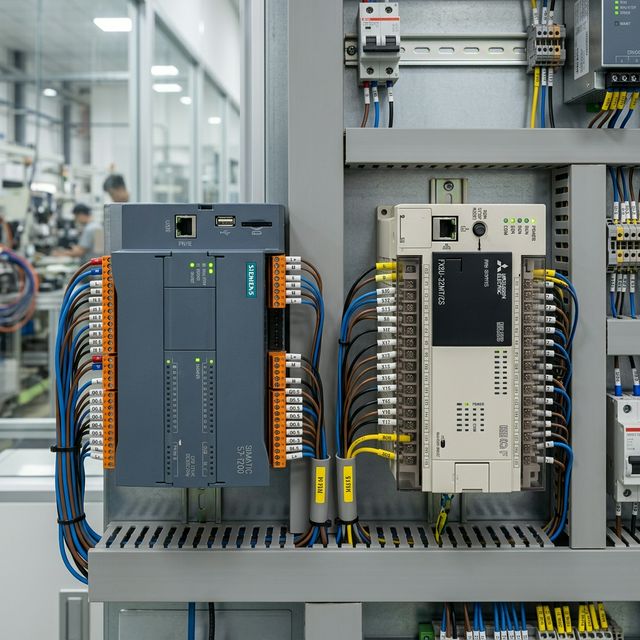 So sánh PLC Siemens S7-1200 vs Mitsubishi FX5U cho Nhà máy