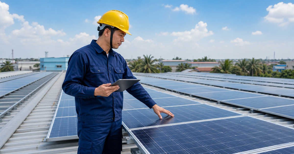 Tính hệ thống điện mặt trời áp mái cho nhà xưởng: Chi phí và thời gian hoàn vốn