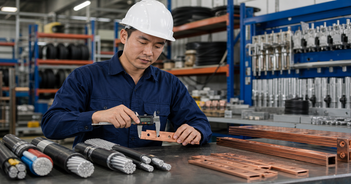 Tính thanh cái đồng và nhôm cho tủ điện: Tiết diện, dòng cho phép và sụt áp