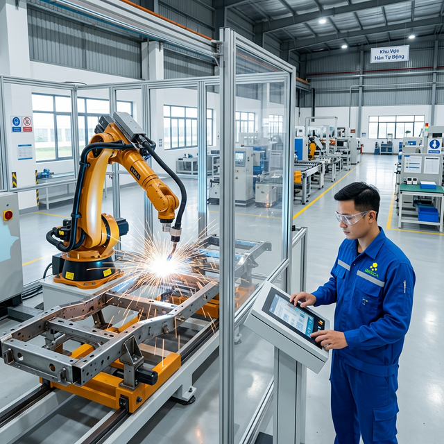 Beeca Robot Công Nghiệp - Robot Hàn, Cobot, AGV/AMR tại Huế | BeeCa